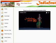 Tablet Screenshot of indiafestbrevard.org